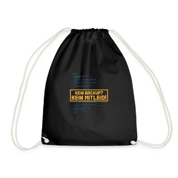 Kein mitleid Programming Informatic Geschenk - Turnbeutel - Schwarz - Vorne