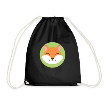 Fuchs - Turnbeutel - Schwarz - Vorne