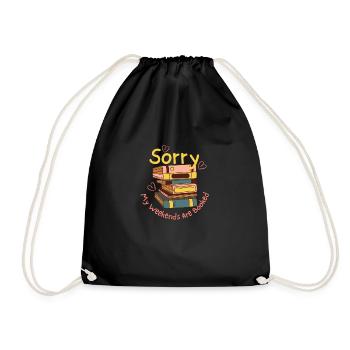 Désolé, mes week-ends sont réservés - Sac de sport léger - noir - Devant