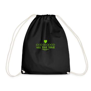 God is the best - Drawstring Bag - black - Front