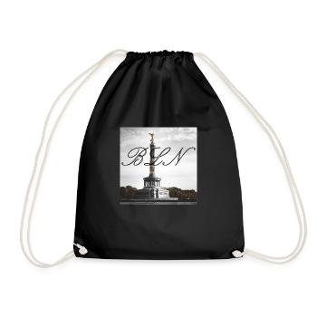 berlin berlin - Drawstring Bag - black - Front
