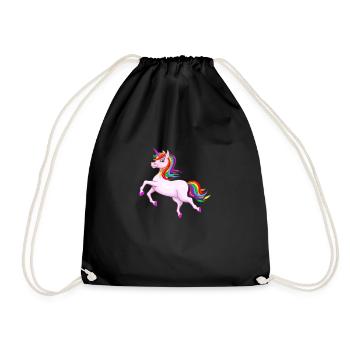 unicorn - Turnbeutel - Schwarz - Vorne