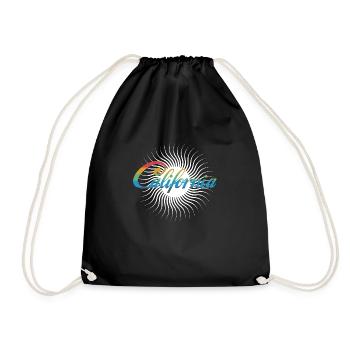 Sonne Kaliforniens | Sun of California - Turnbeutel - Schwarz - Vorne