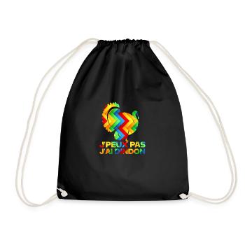 j'peux pas j'ai dindon - Sac de sport léger - noir - Devant