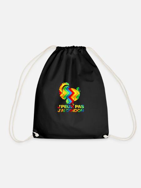 j'peux pas j'ai dindon - Sac de sport léger - noir