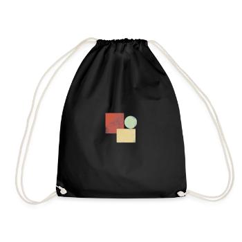 Simple Geometrie - Turnbeutel - Schwarz - Vorne
