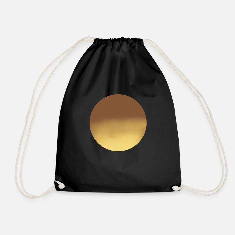 Atypical moon - Drawstring Bag - black