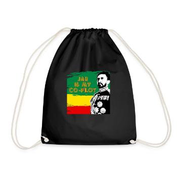 JAH IS MY CO PILOT 1 01 - Turnbeutel - Schwarz - Vorne
