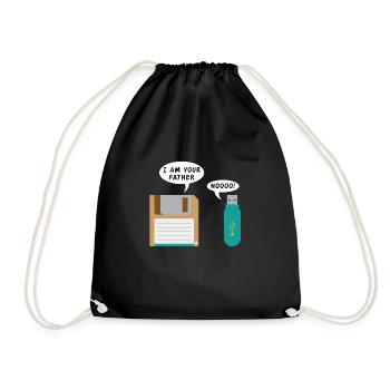 I am your father Programming Informatic Gift - Drawstring Bag - black - Front