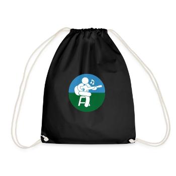 musicien - Sac de sport léger - noir - Devant