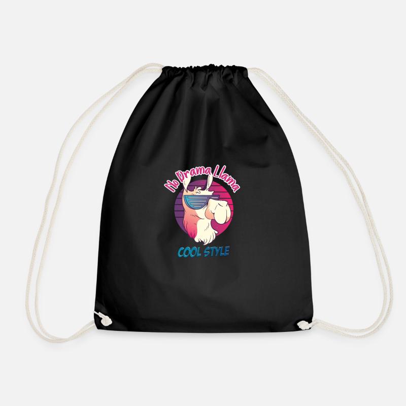 cool style - Drawstring Bag - black