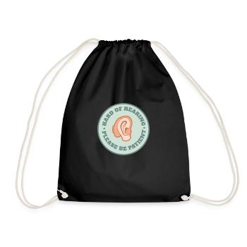 Hard of hearing please be patient Sourd - Sac de sport léger - noir - Devant