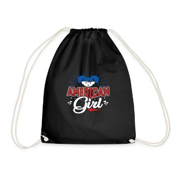 AMERICAN GIRL - Sac de sport léger - noir - Devant