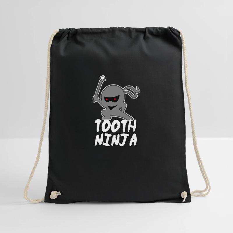Dentist Tooth Ninja Tooth Pull Out Gift Drawstring Bag