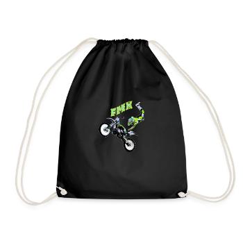 freestyle motocross - Drawstring Bag - black - Front