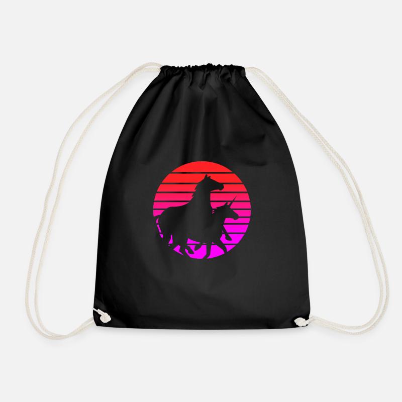 have fun - Drawstring Bag - black