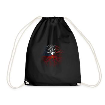 Moitié Français / Moitié marocain - Sac de sport léger - noir - Devant