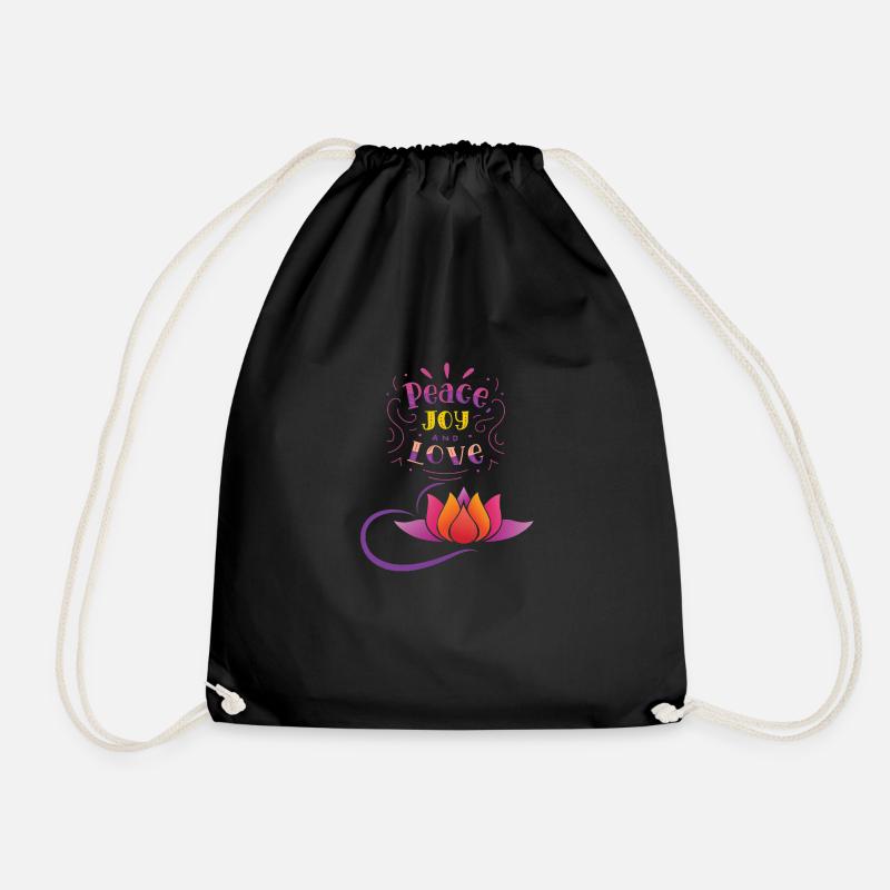 PAIX ET AMOUR - Sac de sport léger - noir