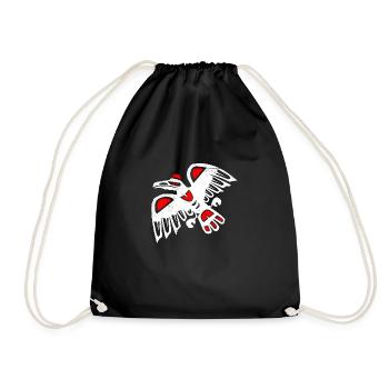Haida-Adler symbole drôle idée cadeau - Sac de sport léger - noir - Devant