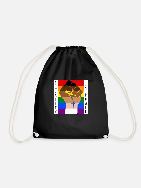 Gleichstellung LGBT BLM - Turnbeutel - Schwarz
