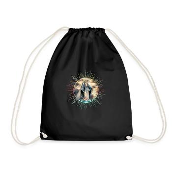 Maria Madonna - Drawstring Bag - black - Front