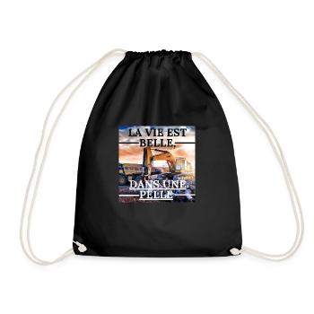 LA VIE EST BELLE, DANS UNE PELLE - PELLEUR PRO - Sac de sport léger - noir - Devant