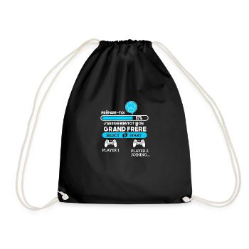 Bientôt Grand Frère Gamer Futur Frère Gamer drôles - Sac de sport léger - noir - Devant