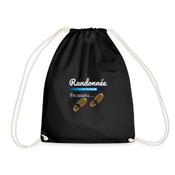 Randonnée en cours cadeau marche - Sac de sport léger - noir - Devant
