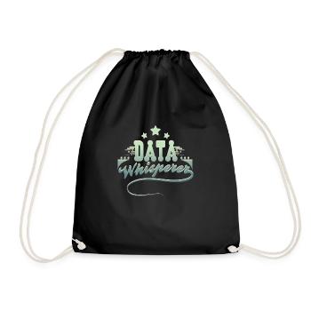 Data Scientist Data Enginieer - Turnbeutel - Schwarz - Vorne