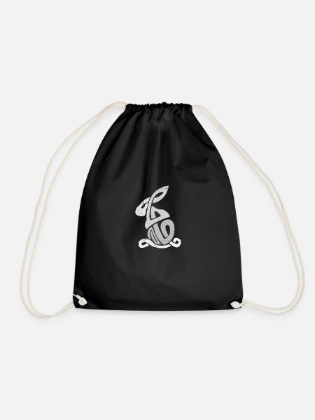 Symboles celtiques Lapin Nodule Celtique - Sac de sport léger - noir