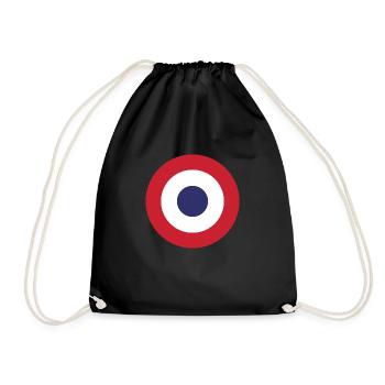 Cible du tour du drapeau de France - Sac de sport léger - noir - Devant