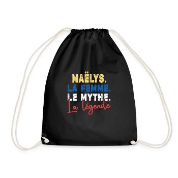 MAËLYS La Femme Le Mythe La Légende Cadeau Humour - Sac de sport léger - noir - Devant