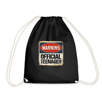 Official Teenager 13. Geburtstag 13 Jahre - Turnbeutel - Schwarz - Vorne