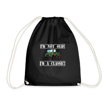 Je ne suis pas vieux - Je suis un classique / Unimog - Sac de sport léger - noir - Devant