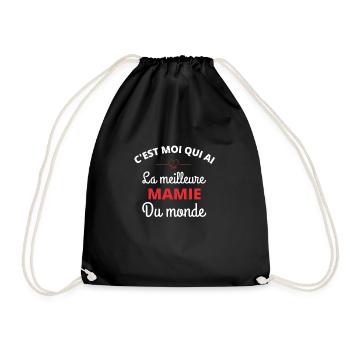 C EST MOI QUI AI LA MEILLEURE MAMIE DU MONDE - Sac de sport léger - noir - Devant