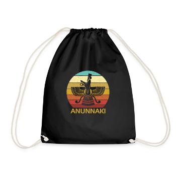 Anunnaki Mesopotamian Mythology Religion - Drawstring Bag - black - Front
