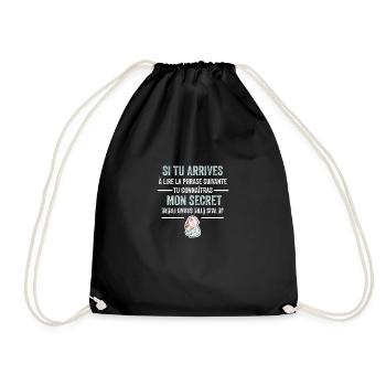 Je Vais Être Grand Frère - Sac de sport léger - noir - Devant