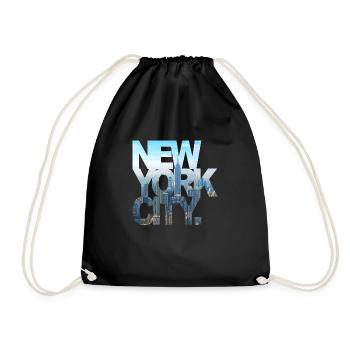 New York City - Turnbeutel - Schwarz - Vorne