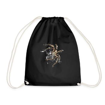 evil huntsman spider - Drawstring Bag - black - Front