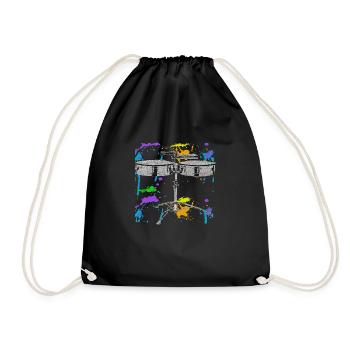 Timbal Color Splash Percussion Instrument - Drawstring Bag - black - Front