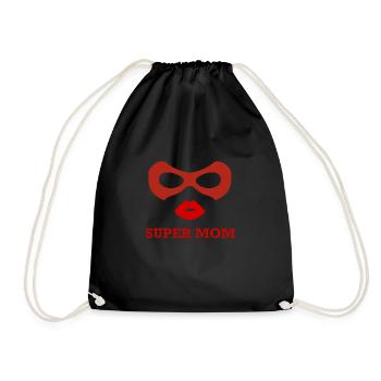 Super maman, maman de l'année - Sac de sport léger - noir - Devant