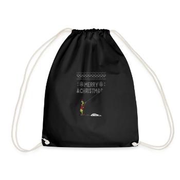 Lustige Weihnachts-T-Shirts & Geschenke - Turnbeutel - Schwarz - Vorne