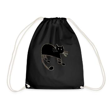 Chat - Sac de sport léger - noir - Devant