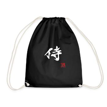 samurai (white) - Sac de sport léger - noir - Devant