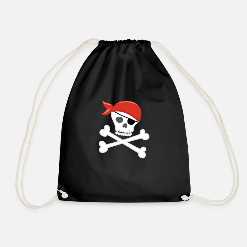 PIRATE - Turnbeutel - Schwarz