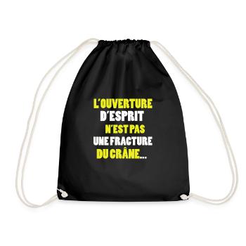 Humour noir - Sac de sport léger - noir - Devant