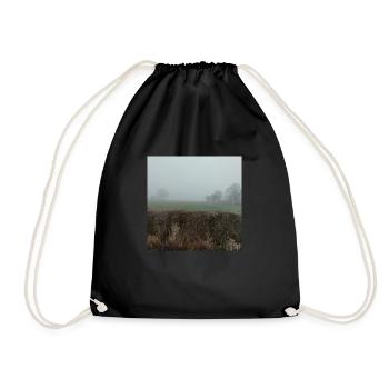 Fog - Drawstring Bag - black - Front