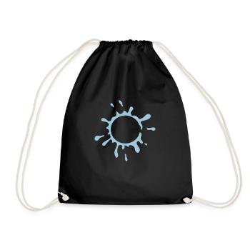 Conception de bulle de savon éclatante - Sac de sport léger - noir - Devant