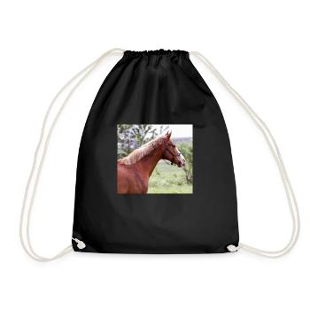 Cheval. Cheval. - Sac de sport léger - noir - Devant