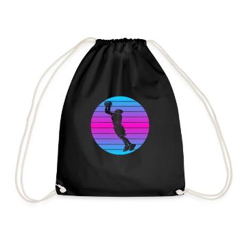 Basketball Basketball Retro Basketball Amateurs de Basketball - Sac de sport léger - noir - Devant